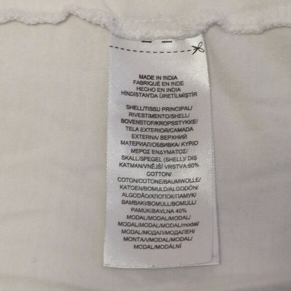 Lauren Ralph Lauren T-Shirt Short Sleeve White with Black Cursive Size L Women's - Picture 4 of 5